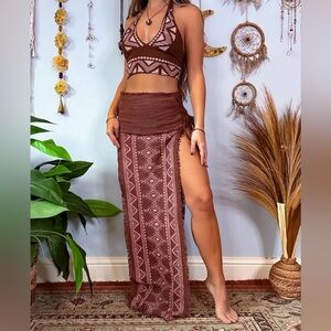 SPLIT LEG BOHEMIAN SHIRT